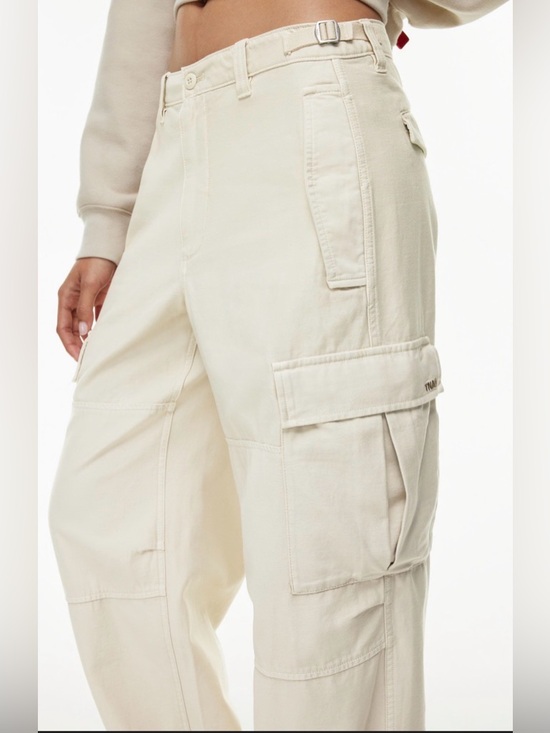 TNA Pants - TNA Cream High-Waist Cargo Pants